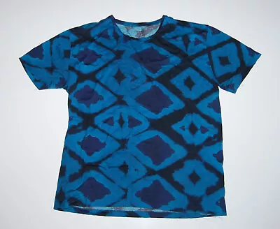 Buy Paul Smith - Mens Smart Small Navy Royal Blue Batik Summer SSleeve T-Shirt R69 • 10£