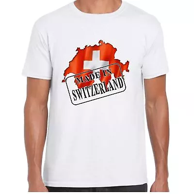 Buy Made In Switzerland - Flag And Map - Mens T Shirt - Country, Gift, Tee • 10.99£