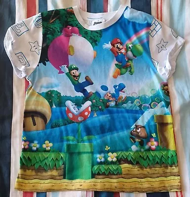Buy Super Mario T Shirt Kids Size 13 • 4£