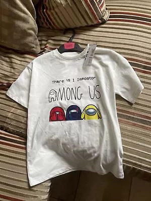 Buy M & S Among Us T-shirt Age 9-10 • 8.95£