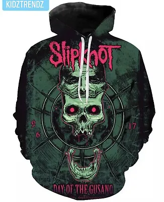 Buy Boys Teenagers Adult 3D Print Slipknot Hoodies Pullover Long Sleeves Trending • 17.99£