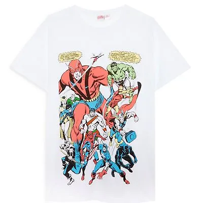 Buy Men's Classic AVENGERS Official Tee BNWT XS Retro Marvel Comic Book Top T-Shirt • 10.79£