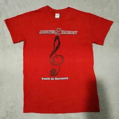 Buy Gildan T Shirt Mens S Red Ultra Cotton Youth In Harmony Festival 2018 Arizona • 13.98£