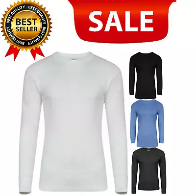 Buy Mens Thermal Long Sleeve T-Shirts Warm Heat Control Shirt Full Sleeves Pack Of 3 • 13.97£