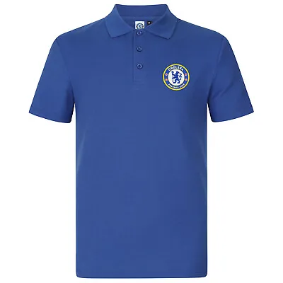 Buy Chelsea FC Mens Polo Shirt Crest OFFICIAL Football Gift • 17.99£
