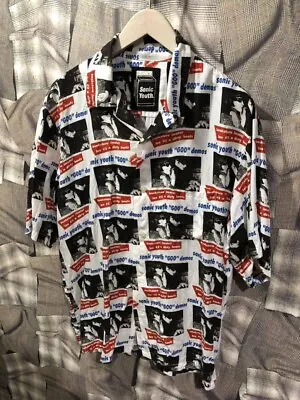 Buy Hysteric Glamour Sonic Youth Aloha Shirt GOO DEMOS Size XL White • 183.73£
