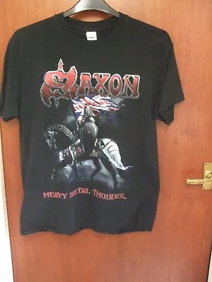 Buy Rarer Saxon 2016 Heavy Metal Thunder Tour T Shirt Large Size. • 18£