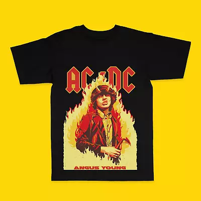 Buy AC/DC T Shirt Highway To Hell Group Black Classic Rock Metal Tee Mens • 13.99£