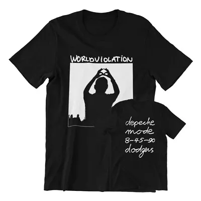 Buy Depeche Mode 1990 World Violation Tour. Dodger Stadium 2 Days *replica*  Tshirt • 27£