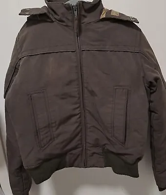 Buy Bomb Boogie Vintage Bomber Jacket XL Chest 42  Brown Down Feather Length 22   • 39.99£