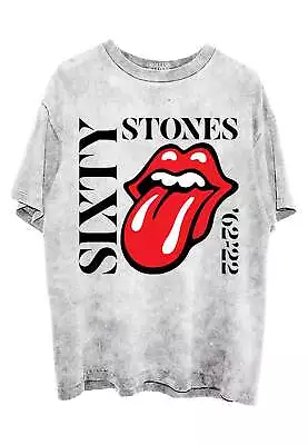 Buy The Rolling Stones Sixty Vertical Dye Wash T Shirt • 17.95£