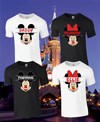 Buy Personalised Disneyland Paris Family T-Shirt, Mickey Minnie Shirt Unisex Tee Top • 9.99£