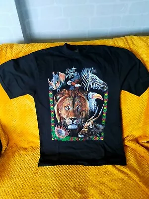 Buy EVERYTHING ETHIC BLACK T-SHIRT SIZE SMALL SOUTH AFRICA ANIMAL PRINT Unisex • 6£