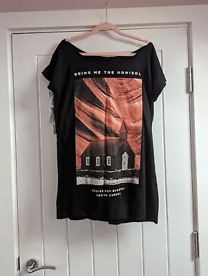 Buy Bring Me The Horizon T-Shirt You're Cursed XL UK 14 Black Summer Band  • 10£