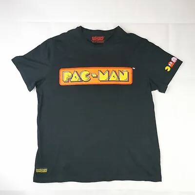 Buy Official Bandai Namco Mens T Shirt Pac Man Black Size XL Extra Large • 14.99£