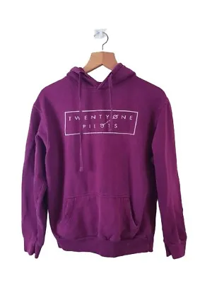 Buy Famona Mens Purple Pullover Hoodie Sweatshirt Size Medium M ( Twenty One Pilots) • 12.95£