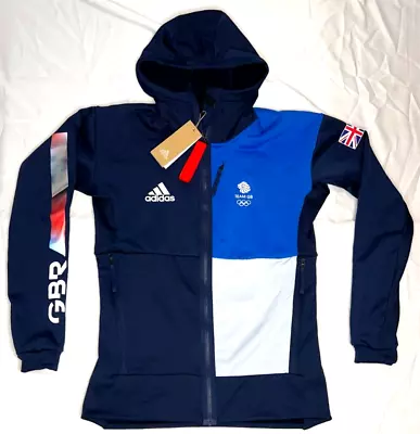 Buy Adidas Terrex Jacket Hooded Fleece Blue Team GB Sweat Flooce Running Men Women • 55£
