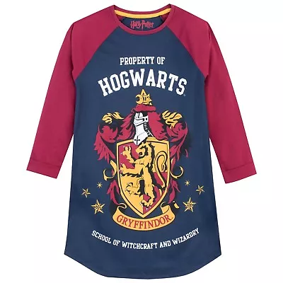 Buy Harry Potter Gryffindor Hogwarts Nightie Kids Girls 5 6 7 8 9 10 11 12 13 Years • 13.99£
