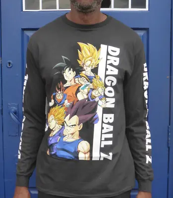 Buy Dragon Ball Z Group Long Sleeve Men's Shirt | Black | Large | BNWT • 10.99£