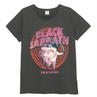 Buy Black Sabbath Paranoid Womens Skinny Fit Amplified T Shirt 10 • 22.95£