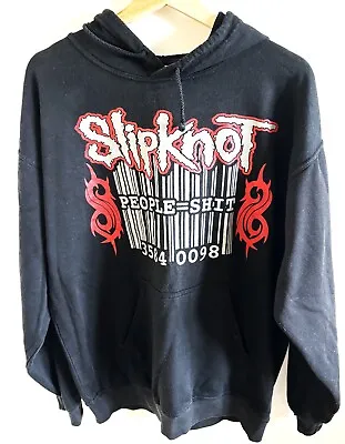 Buy Vintage Slipknot European Tour 2002 Hoodie Hooded Top Black One Size • 295£