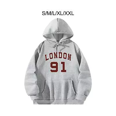 Buy Drawstring Pullover Hoodie Stylish Adult Hoodie For Office Hiking Shopping • 12.05£