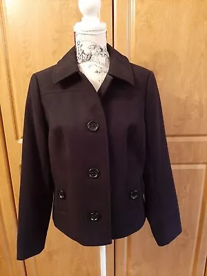 Buy Fabulous Black Jacket With Front Pockets By M&S Size 14 BNWOT • 20£