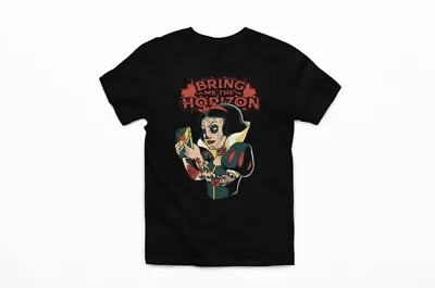 Buy Bring Me The Horizon Print Rock Band Black Short Sleeve T-Shirt Sizes S/XL • 10.99£