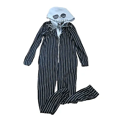 Buy Disney Nightmare Before Christmas Jack Skellington Fleece Pajamas M Costume • 31.25£