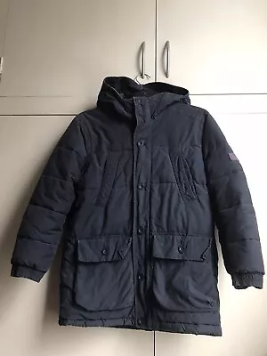 Buy Great Navy Gap Kids Hooded Puffer Jacket 4 Pockets Fleece  Lined 10-11yr RP£30 • 5.99£