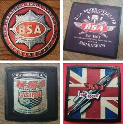 Buy Bsa Tank Badge Style MOTORCYCLE BIKER Choose From 4 Designs  SEW / IRON ON PATCH • 5.99£