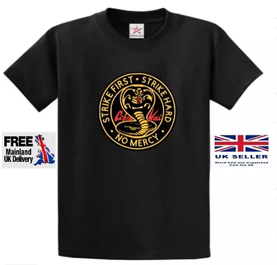 Buy Cobra Kai Karate Kid T-shirt Movie Kung Fu Martial Arts Retro Gift Top ALL SIZES • 13£