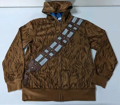 Buy Star Wars Jacket Hoodie Boys L Chewbacca Costume Full Zip Long Sleeve  • 16.49£