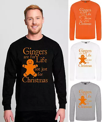 Buy Gingers Are For Life Not Just Christmas JH030 Sweatshirt Funny Christmas Jumper • 22.15£