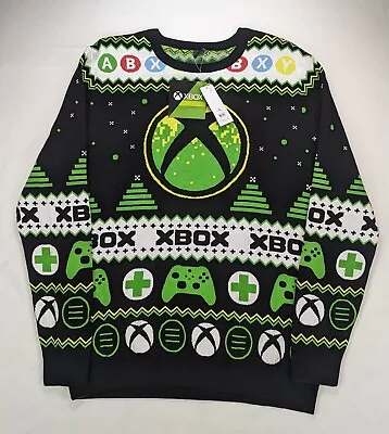 Buy Xbox Official Knit Christmas Jumper Men Long Sleeve Size L NEW • 16.92£
