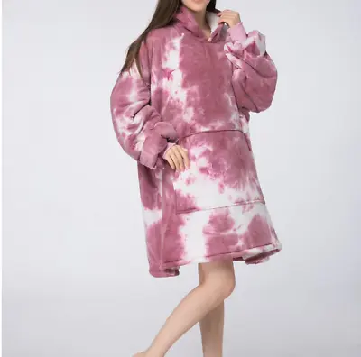 Buy Hoodie Blanket Oversized Big Hooded Ultra Plush Sherpa Giant Sweatshirt Blanket • 7.49£