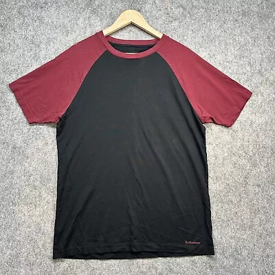 Buy Dr. Martens Cotton Red Black Short Sleeve Crew Neck T-Shirt Size Large • 14.99£