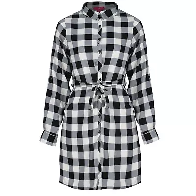 Buy Girls Checked Dress Shirt Top + Vest Knee Long Smart Wear Outfit Set Black White • 8.95£