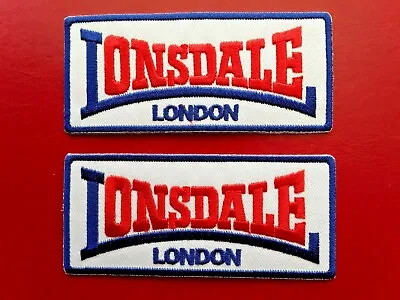 Buy LONSDALE LONDON BOXING BELT SPORT EMBROIDERED QUALITY PATCHES X 2 UK SELLER  • 5.99£