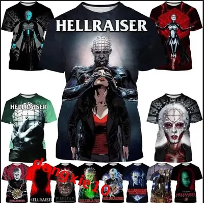 Buy Horror Movie Characters Hellraiser T-Shirt Unisex Short Sleeve Tee Tops Pullover • 10.79£