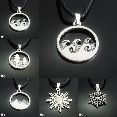 Buy Environment/ Season Silver Tone Pendant Necklace Mens Ladies Jewellery UK SELLER • 3.29£