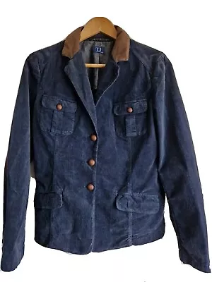 Buy Trussardi Jeans Jacket Womens Small Blue Smart Casual Buttoned Cotton TJ • 2.49£