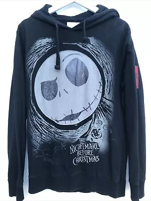 Buy DISNEY The Nightmare Before Christmas Hoodie Black Pullover Medium M • 29.95£
