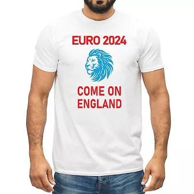 Buy New Euro 2024 Come On England Mens T-Shirt Euros Football Unisex Kids Tee Top • 7.99£