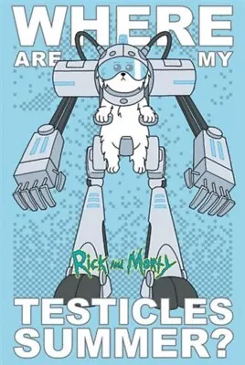 Buy Impact Merch. Poster: Rick And Morty - Where Are My Testicles 610mm X 915mm #250 • 8.19£