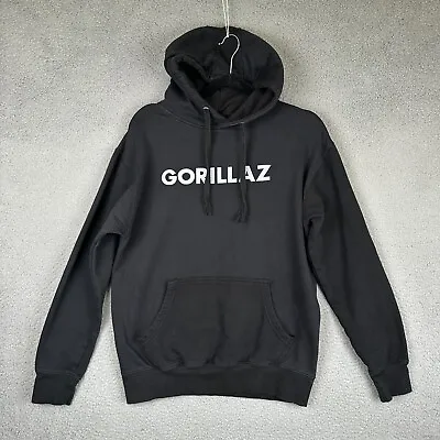 Buy Gorillaz Hoodie Womens Medium Black Spellout Faces Pullover Hooded Sweatshirt • 11.74£