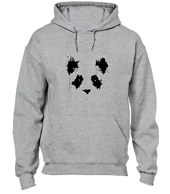 Buy Panda Face Paint Hoody Hoodie Funny Cool Design Animal Lover Gift Idea Top • 16.99£