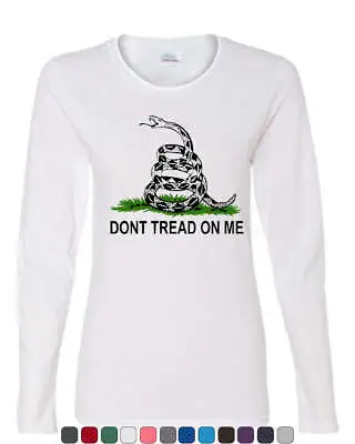 Buy Don't Tread On Me Long Sleeve T-Shirt Gadsden Flag Rattle Snake • 30.19£