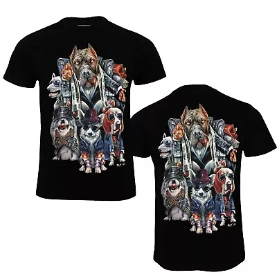Buy Unisex Short Sleeves DOGS   T-Shirt Both Side Print 100% COTTON • 5.99£