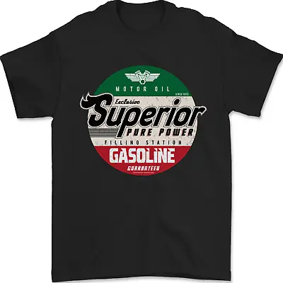 Buy Superior Gasoline Biker Motorcycle Motorbike Mens T-Shirt 100% Cotton • 7.99£